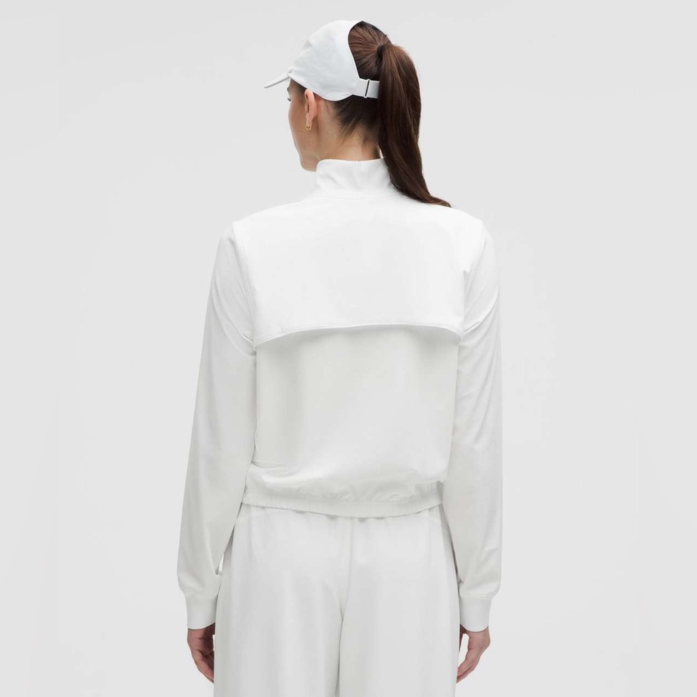 Lululemon Court Rival Tennis Track Jacket size 10 White WHWH - Picture 8 of 9